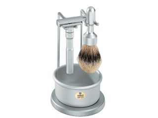 Merkur 4 Piece Shaving Gift Set Kit Brush Stand Razor