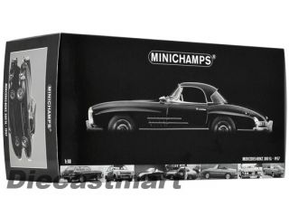 Minichamps 1 18 1957 Mercedes Benz 300 SL Rosdster W198 New Diecast