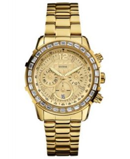 GUESS Watch, Womens Chronograph Gold Tone Stainless Steel Bracelet