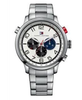 Tommy Hilfiger Watch, Mens Stainless Steel Bracelet 45mm 1790831