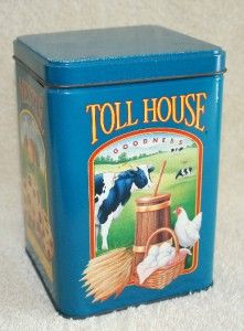 Vintage Metal Tins Collectible Nestle Toll House Cookie Tin Limited