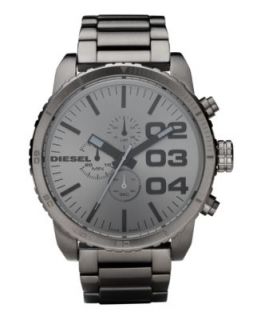 Diesel Watch, Chronograph Gunmetal Ion Plated Stainless Steel Bracelet