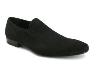 Mezlan Ubbiali Black Silk Pattern Leather Shoes 11 5