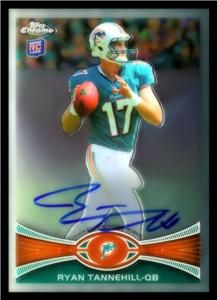 2012 Topps Chrome RC Autograph 109 Ryan Tannehill SP Incredibly RARE 1