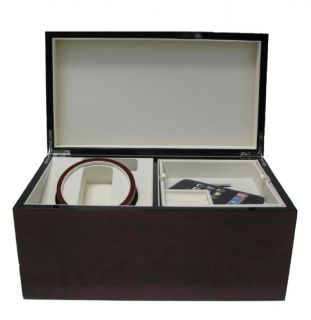 Mens Jewelry Box Docking Station Watch Winder Charger