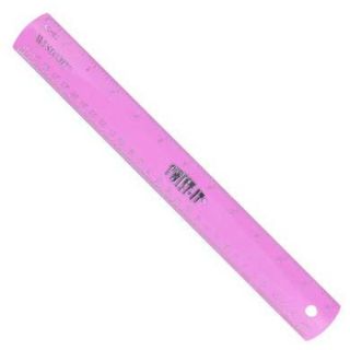 Twist It Flexible 12 inch Metric Ruler Unbreakable Pink New