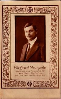 Postcard German Michael Mengele