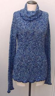 Ellemenno Blue Sweater Turtleneck XL Long Sleeve Different Shades