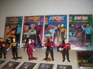 Vintage Star Trek Action Figures Comic Books Trading Cards Talking