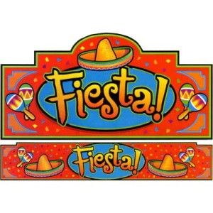 Mexican Fiesta Party Decorations Supplies Cut Out Cutout and Banner