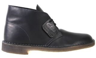 Clarks Mens Desert Boots 77967 Black Leather