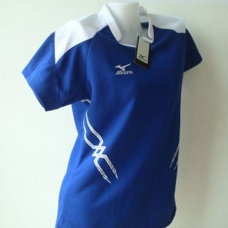 Mizuno Womens Volleyball Jersey Shirt Blue XL