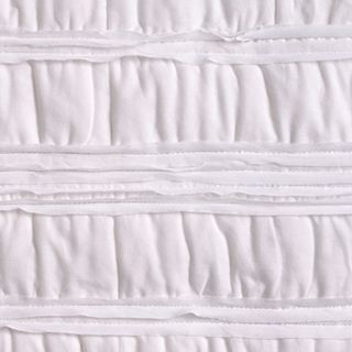 Bar III Bedding, Solid White Ruffled Coverlet Collection   Quilts