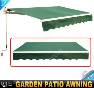 New 8 2 Manual Garden Patio Awning Canopy Sun Shade Retractable