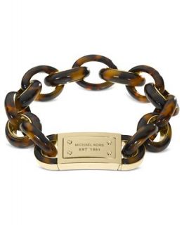 Michael Kors Bracelet, Gold Tone Tortoise Link Bracelet