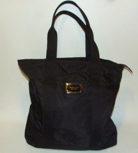 Michael Kors Nylon Black Tote Bag Carryall Handbag Purse