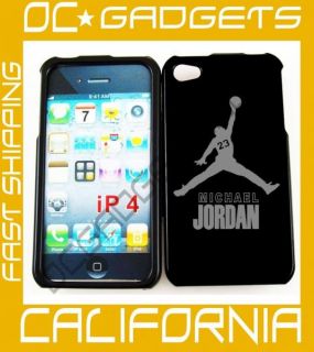 Michael Jordan Air Black Cover Case iPhone 4 Verizon