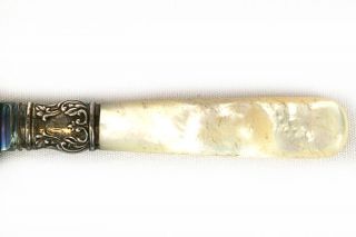 This is a ~ 1855~ 12 Meriden Cutlery Company table knife with a mother