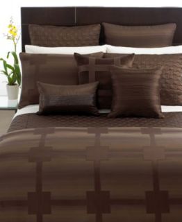 Hotel Collection Meridian Sepia Full Queen Duvet Cover