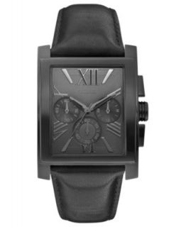 GUESS Watch, Mens Chronograph Black Ion Plated Stainless Steel