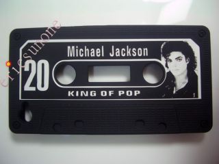 Michael Jackson Cassette Tape Silicon Case for iPhone 4 4G