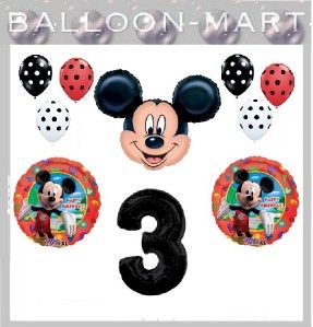 Disney Mickey Mouse Birthday Party Supplies 1st 2nd 3rd 4th Choice