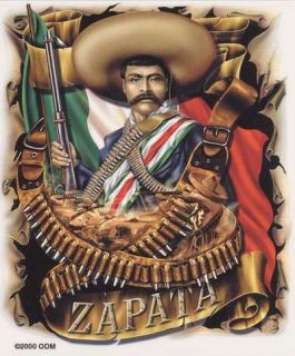 Mexican Sticker Auto Decal Set Zapata Viva La Raza