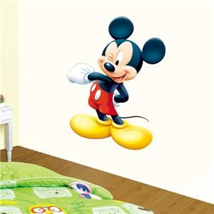 MICKEY MOUSE wall sticker Vinyl Huge Repositionable 4 Kids Home Decor