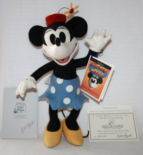 Signed R John Wright Minnie Mouse Mickeys Sweetheart Disney Doll