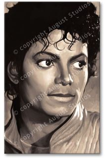 Michael Jackson Original RARE Canvas Painting 30x 18