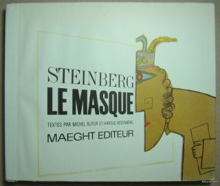 .LTD.ED.300 w/SIGNED LITHOGRAPH Saul Steinberg Le Masque Maeght Butor