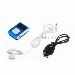 4GB Micro SD Card Reader Fashion Design OLED  Player Blue