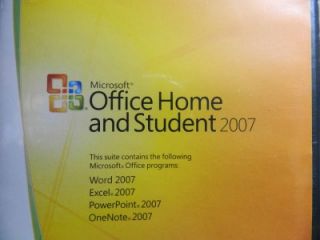 Genuine Microsoft Office Home Student 2007 Full Version with Key COA