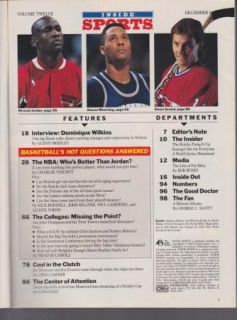 Vintage Inside Sports Magazine Michael Jordan Chicago Bulls NBA