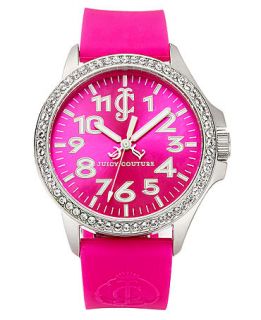 Juicy Couture Watch, Womens Jetsetter Hot Pink Jelly Strap 38mm