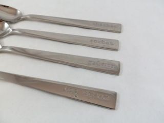 Stainless Steel Japan Gelato Sorbet Sherbet Ice Cream Spoons 8 4pc