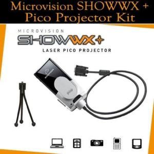 Microvision SHOWWX+ Laser PicoP Projector , VGA Dock and Mini Tripod