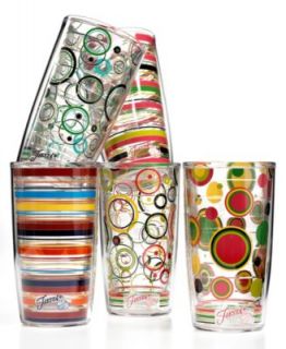 Fiesta Glassware, Flamingo Stripe Sets of 4 Collection   Glassware