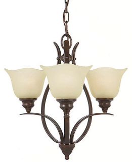 Murray Feiss Chandelier, Grecian Bronze 3 Light   Lighting & Lamps