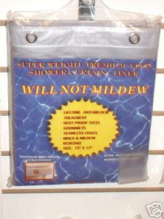 New Will not Mildew Bathroom Shower Curtain Liner Clear