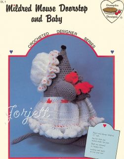 Mildred Mouse Doorstop Baby Dumplin Designs Crochet Pattern