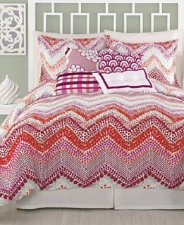 Trina Turk Bedding, Chevron Dots Comforter and Duvet Cover Sets