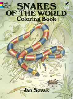New Snakes of The World Coloring Book