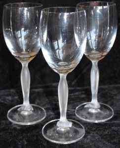 Mikasa Ballet 3 Wine Glasses A