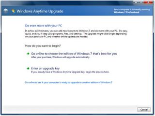 Microsoft Windows 7 Anytime Upgrade Starter Home Premium to Ultimate