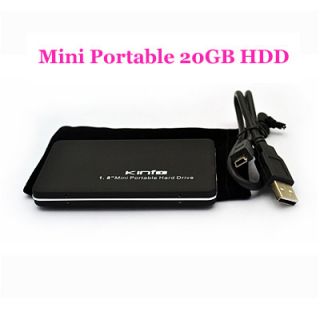 Mini USB 2 0 1 8 20GB Portable Hard Drive Mobile Disk PC Laptop