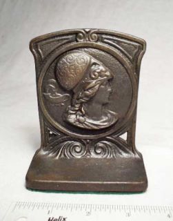 Minerva (Goddess of Wisdom)/MINT circa 1925 Cast Iron Antique Bookends