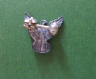 SILVER & 1/20 12KT GOLD US NAVY MILITARY EAGLE WINGS ANCHOR PIN & MINI