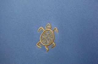 Peter Millar Blue Old Memorial Golf Club Long Sleeve Polo Shirt Size