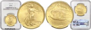 1924 $20 SAINT NGC MS66 Philadelphia Double Eagle gem graded gold coin